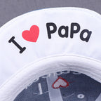 Chapeau de Soleil Bébé Coton Brodé Motif Cœur