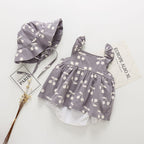 Combinaison Sans Manches Bébé Fille Style Coréen gray