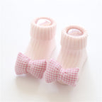 Chaussettes Bébé Coton Doux 22 Motifs Adorables Pink bow S