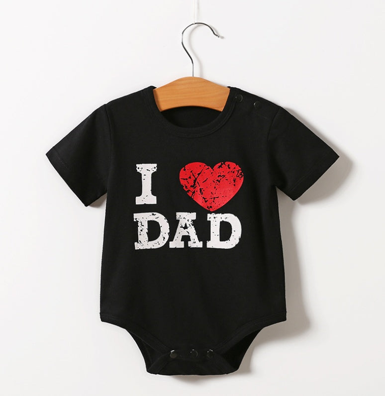 Body Manches Courtes Bébé Love Mom / Love Daddy Love Daddy