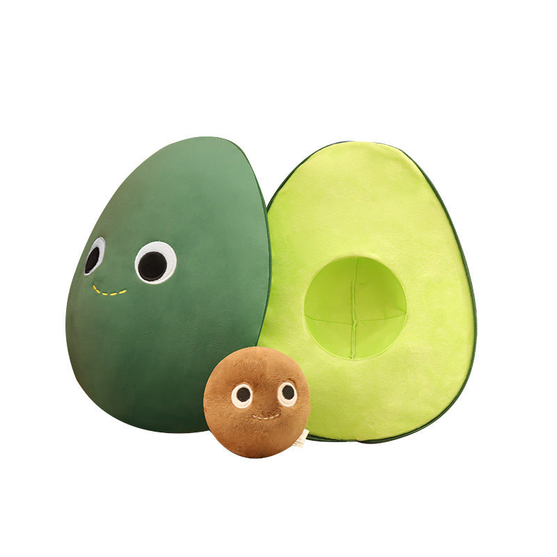 Coussin Peluche Avocat Doux 35x20 cm Green 35cm