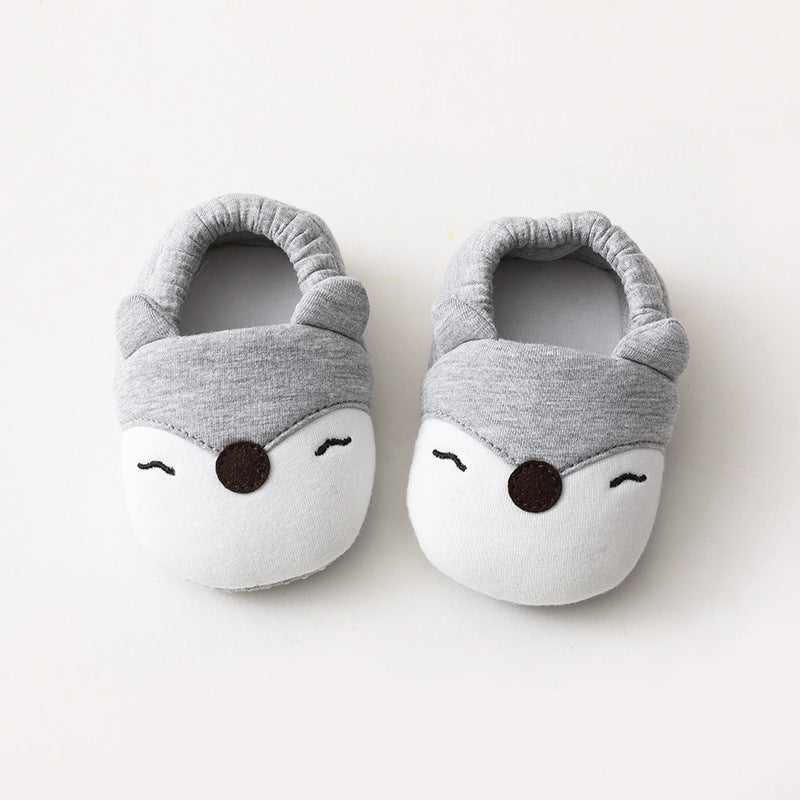 Chaussons Bébé Antidérapants - Premiers Pas 6 Coloris Grey