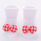 Chaussettes Bébé Coton Doux 22 Motifs Adorables Red bow