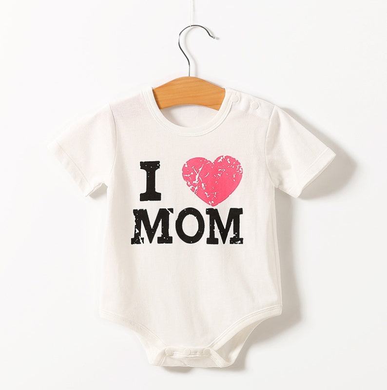 Body Manches Courtes Bébé Love Mom / Love Daddy Love Mom