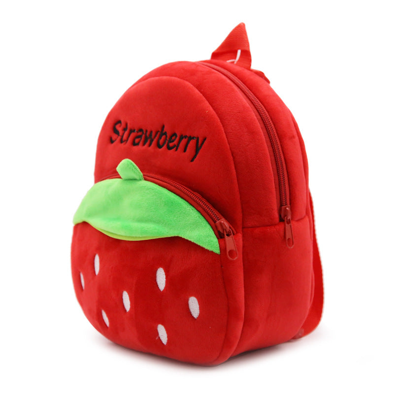 Sac à Dos Bébé Fraise Crèche Rose & Rouge Red
