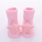 Chaussettes Bébé Coton Doux 22 Motifs Adorables Pink stars