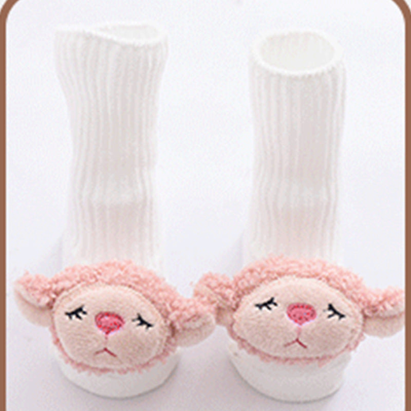 Chaussettes Bébé Coton Doux 22 Motifs Adorables Pink sheep