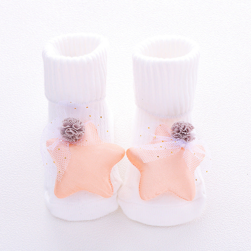 Chaussettes Bébé Coton Doux 22 Motifs Adorables Bow stars