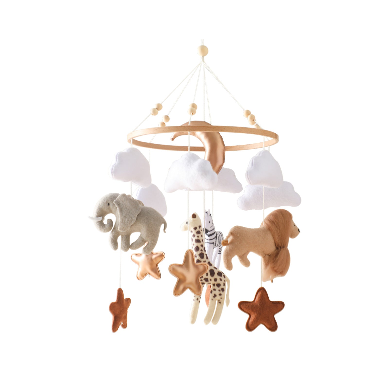 Mobile de Lit Bébé Feutrine Animaux de la Forêt