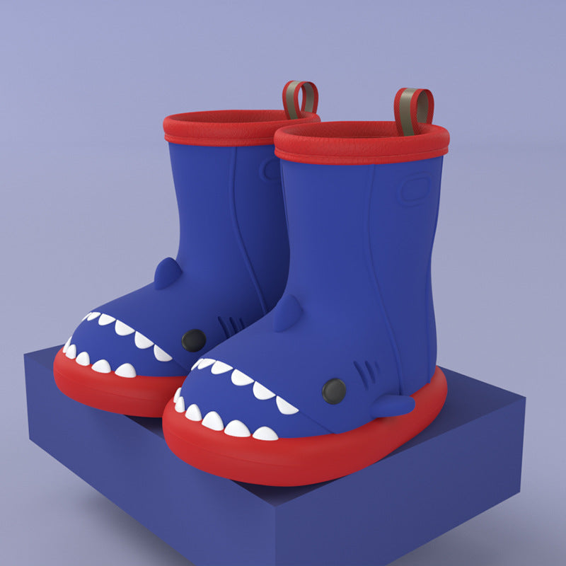 Bottes Bébé Requin Waterproof Antidérapantes 12 Coloris Red edge blue