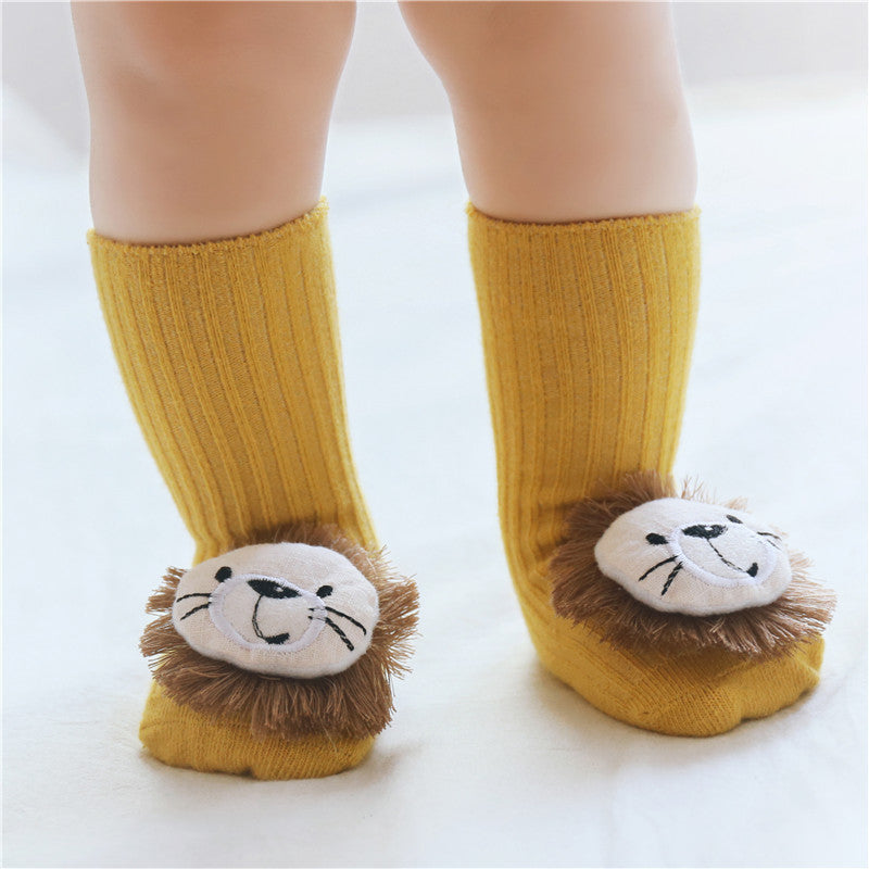 Chaussettes Bébé Coton Doux 22 Motifs Adorables Lion