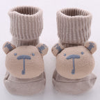 Chaussettes Bébé Coton Doux 22 Motifs Adorables Light Brown