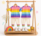 Ensemble 2 pièces Rayures Arc-en-ciel Bébé & Enfant
