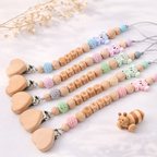 Attache-Tétine Bois de Hêtre & Silicone Motif Koala