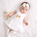 Robe Bébé Fille Sans Manches Nœud - Style Volants