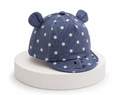 Chapeau Bébé Ourson Coton Soleil Unisexe 4 Coloris Blue