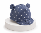 Chapeau Bébé Ourson Coton Soleil Unisexe 4 Coloris Blue