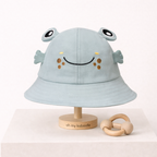Bob Bébé Coton Motif Chaton & Grenouille Blue