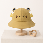 Bob Bébé Coton Motif Chaton & Grenouille Turmeric
