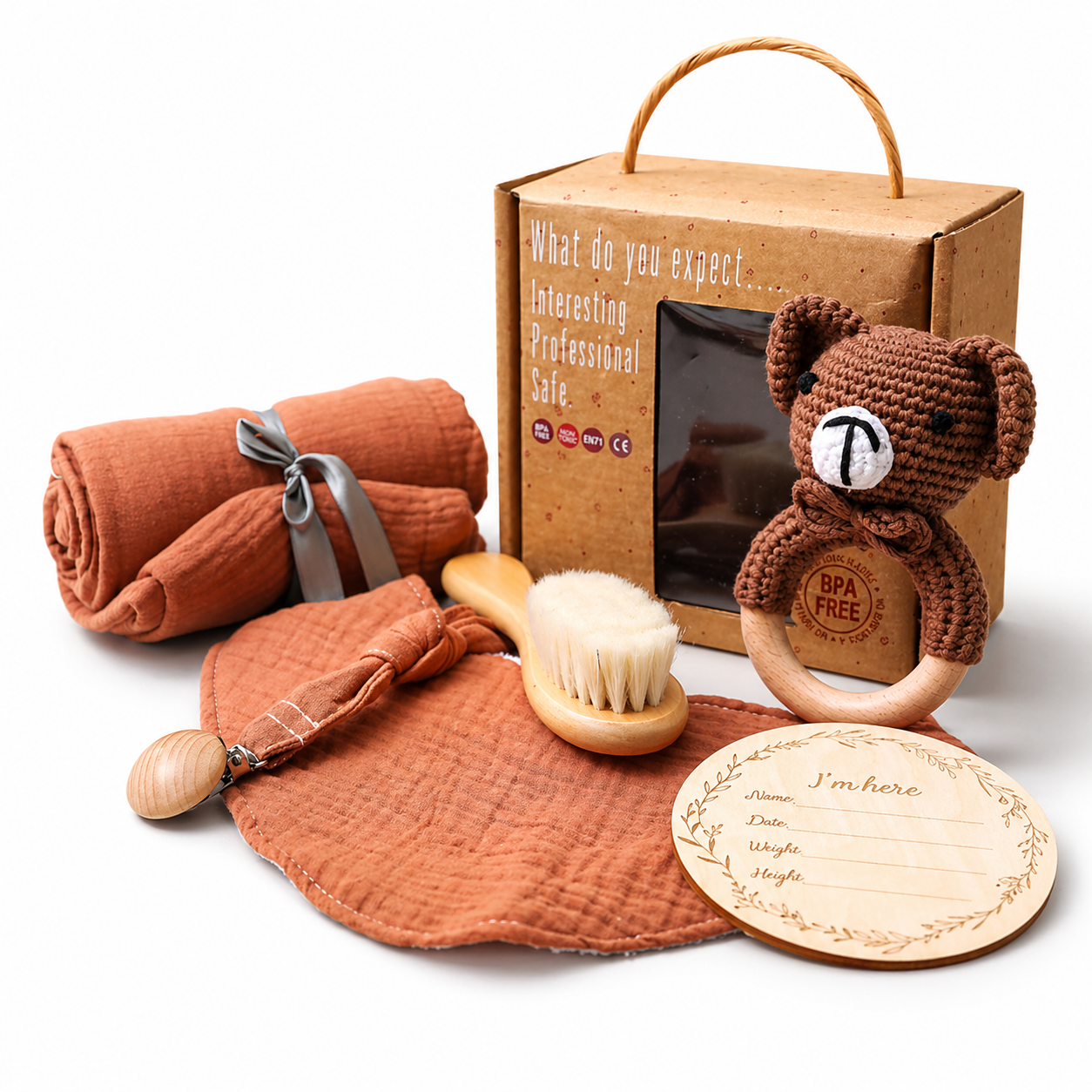 Pack Cadeau Naissance - Ensemble 6 Pièces Animaux