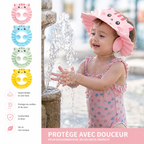 Charlotte de Bain Bébé - Protection Oreilles Ajustable