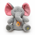 Peluche Respirante Bébé Lapin & Eléphant Apaisant Eléphant 32cm