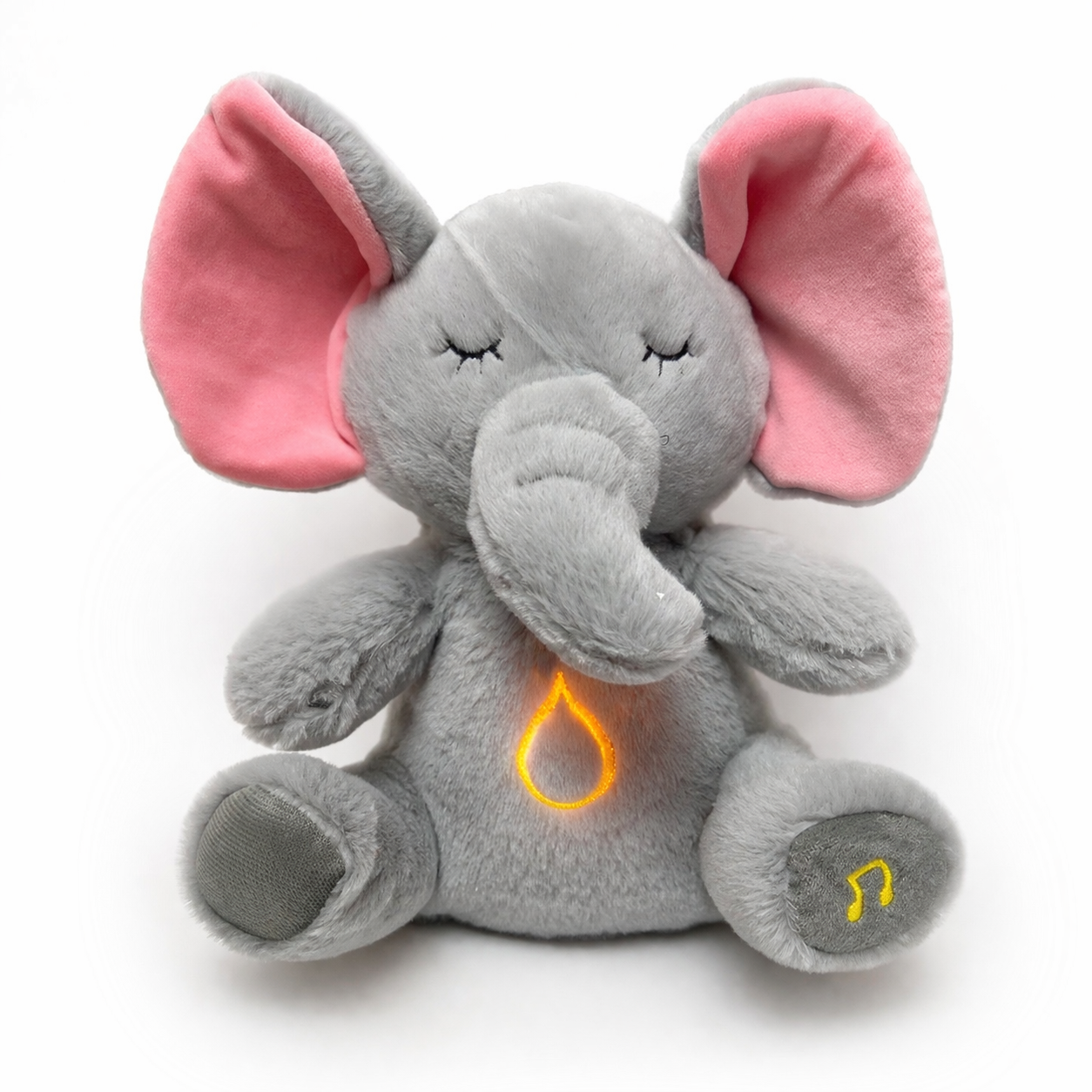 Peluche Respirante Bébé Lapin & Eléphant Apaisant Eléphant 32cm
