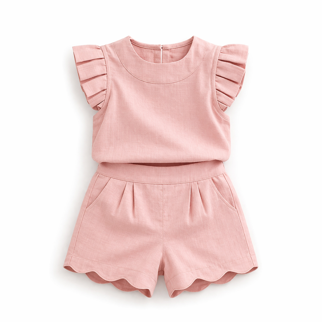 Robe Fille Été Légère & Colorée — 10 Coloris, Tailles 3T à 7 (2-7 ans) | Oh my Kidoodle Pink