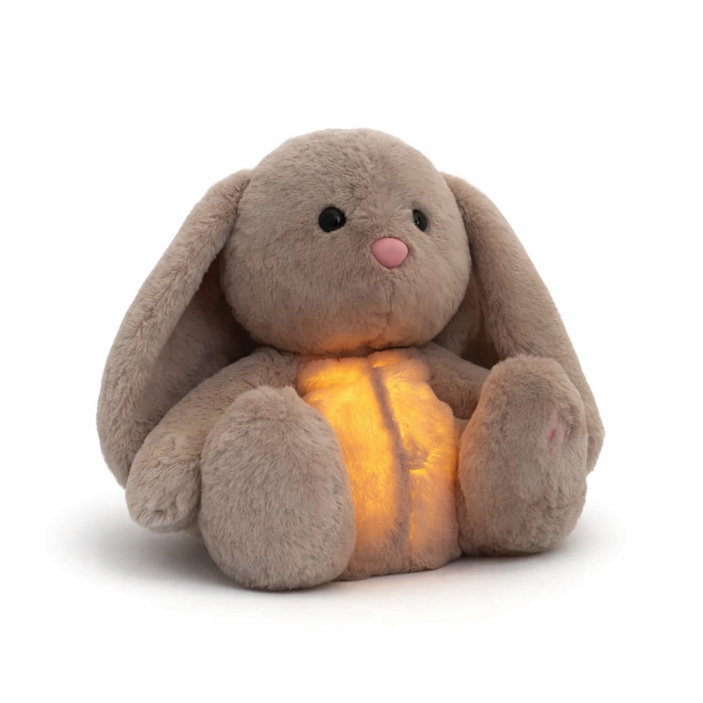 Peluche Respirante Bébé Lapin & Eléphant Apaisant Lapin