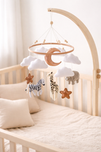 Mobile de Lit Bébé Feutrine Animaux de la Forêt