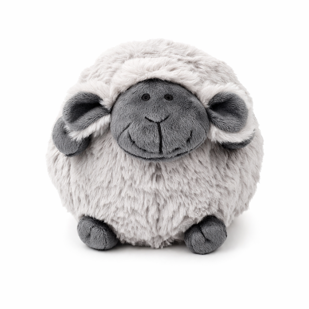 Doudou Bébé Ultra Doux Blanc & Gris Dark Grey 25cm
