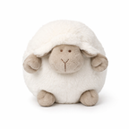 Doudou Bébé Ultra Doux Blanc & Gris White 25cm