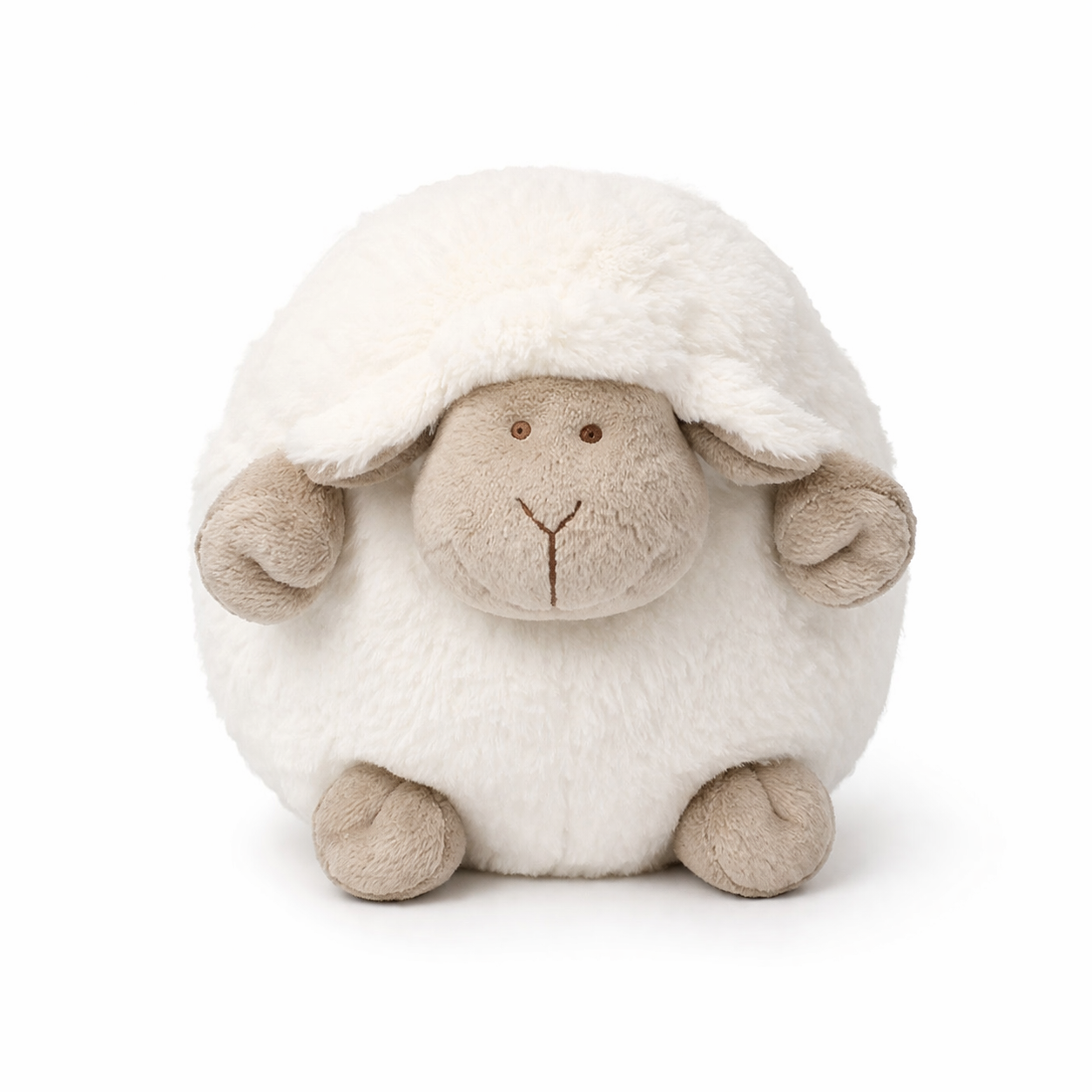 Doudou Bébé Ultra Doux Blanc & Gris White 25cm