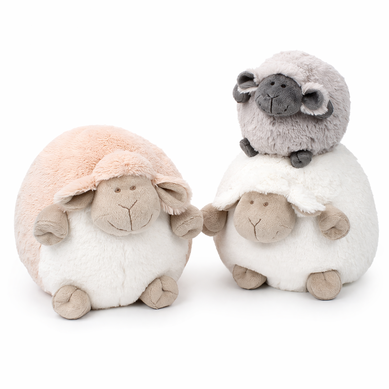 Doudou Bébé Ultra Doux Blanc & Gris