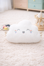 Coussin Peluche Nuage, Lune ou Étoile en Laine d'Agneau Nuage