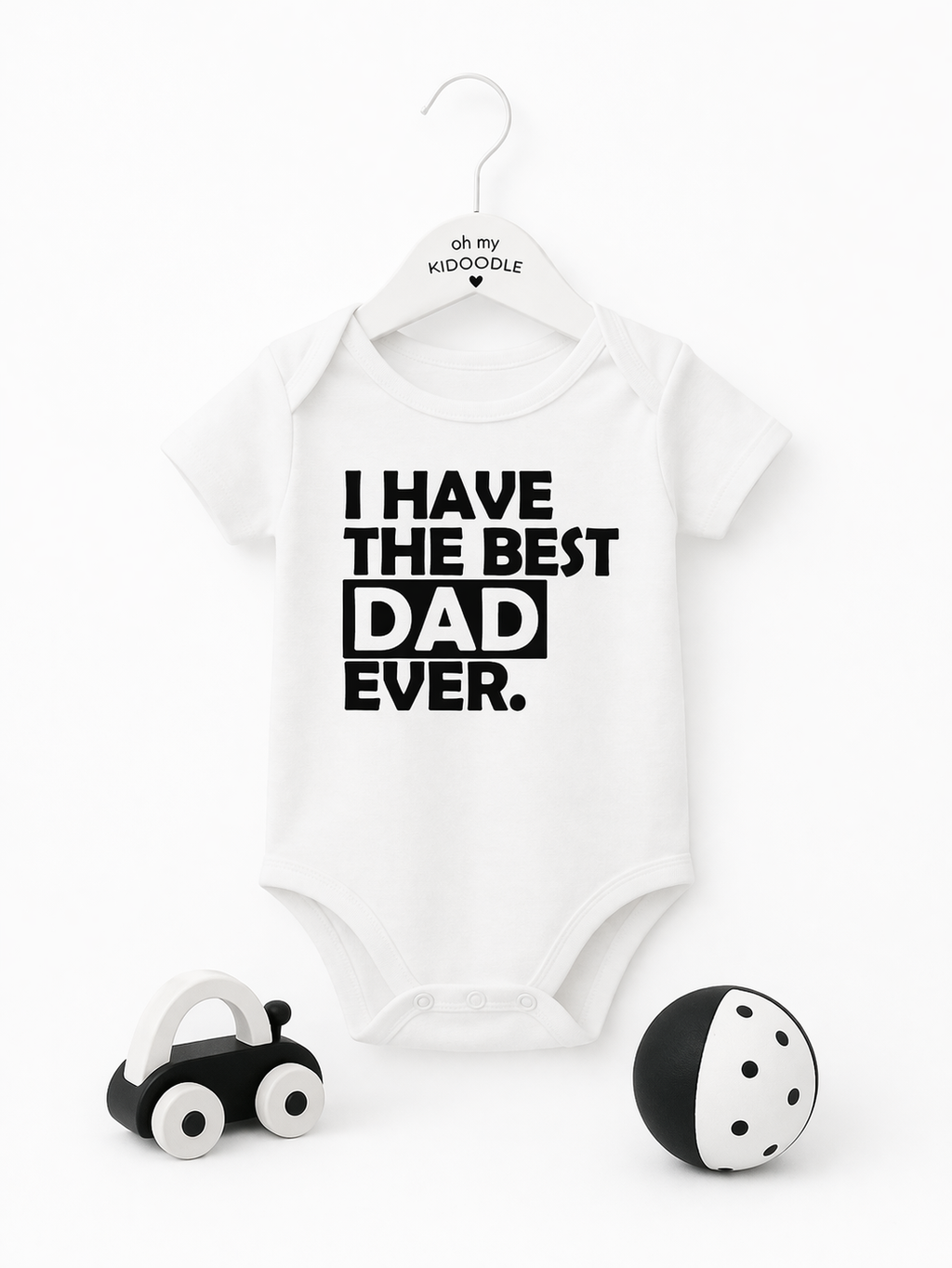 Body Bébé Coton Léger Design MOM ou DAD Mixte — 3 à 24 mois | Oh my Kidoodle B