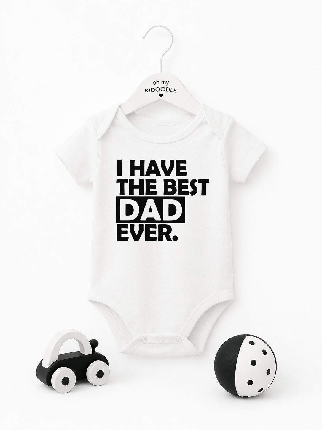 Body Bébé Coton Léger Design MOM ou DAD Mixte — 3 à 24 mois | Oh my Kidoodle B