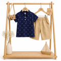 Ensemble 2 pièces Garçon Motif Ancre T-shirt & Pantalon Blue
