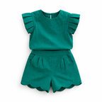 Robe Fille Été Légère & Colorée — 10 Coloris, Tailles 3T à 7 (2-7 ans) | Oh my Kidoodle Green
