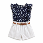 Robe Fille Été Légère & Colorée — 10 Coloris, Tailles 3T à 7 (2-7 ans) | Oh my Kidoodle Blue