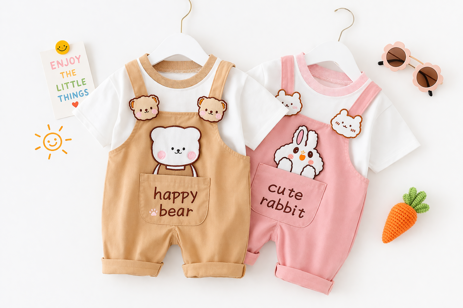 Ensemble Bébé Mixte Coton Style Coréen Cartoon