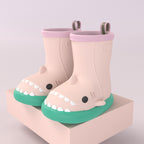 Bottes Bébé Requin Waterproof Antidérapantes 12 Coloris Green edge pink