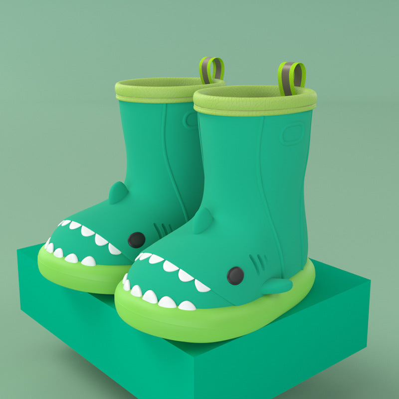 Bottes Bébé Requin Waterproof Antidérapantes 12 Coloris Green edge green
