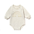 Barboteuse Bébé Coton Gaudré Manches Longues Mixte 5 Coloris BeigeCotton Rope