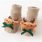 Chaussettes Bébé Coton Doux 22 Motifs Adorables Brown
