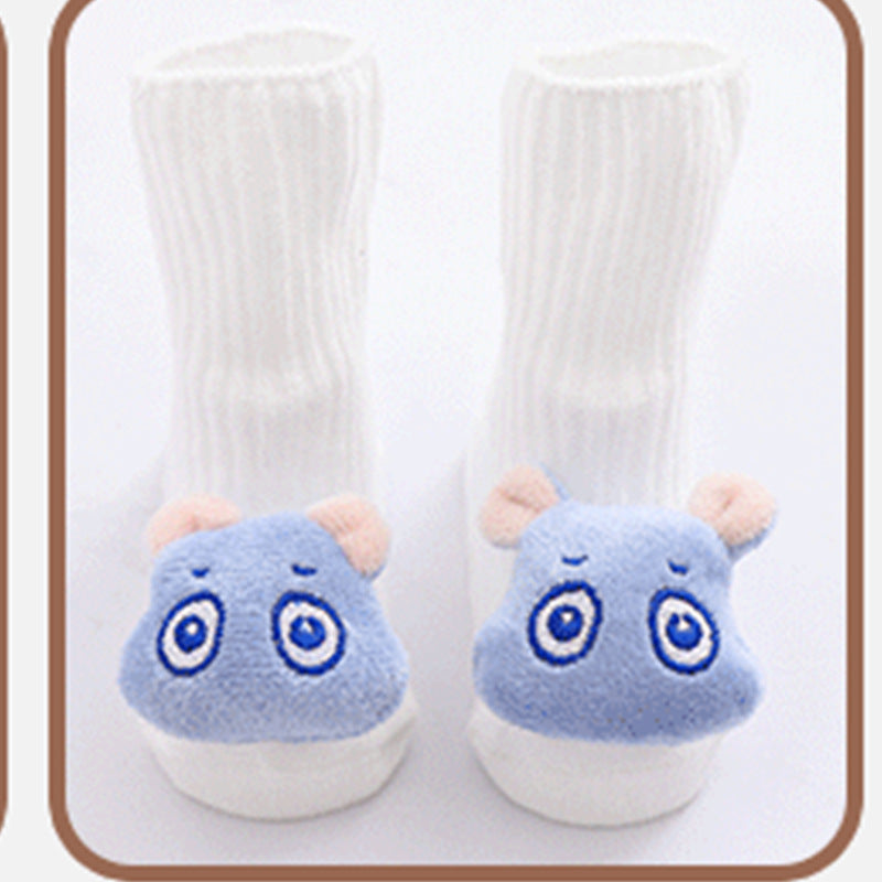 Chaussettes Bébé Coton Doux 22 Motifs Adorables White blue